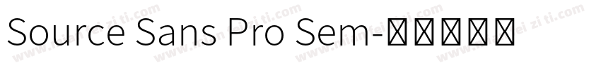 Source Sans Pro Sem字体转换